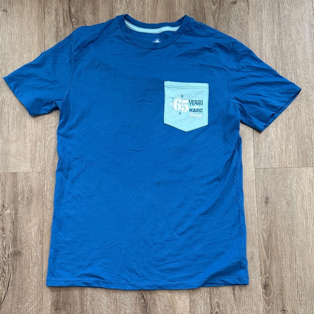 Disney Blue T-Shirt with Graphic Pocket